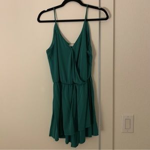 Green Flowy Romper